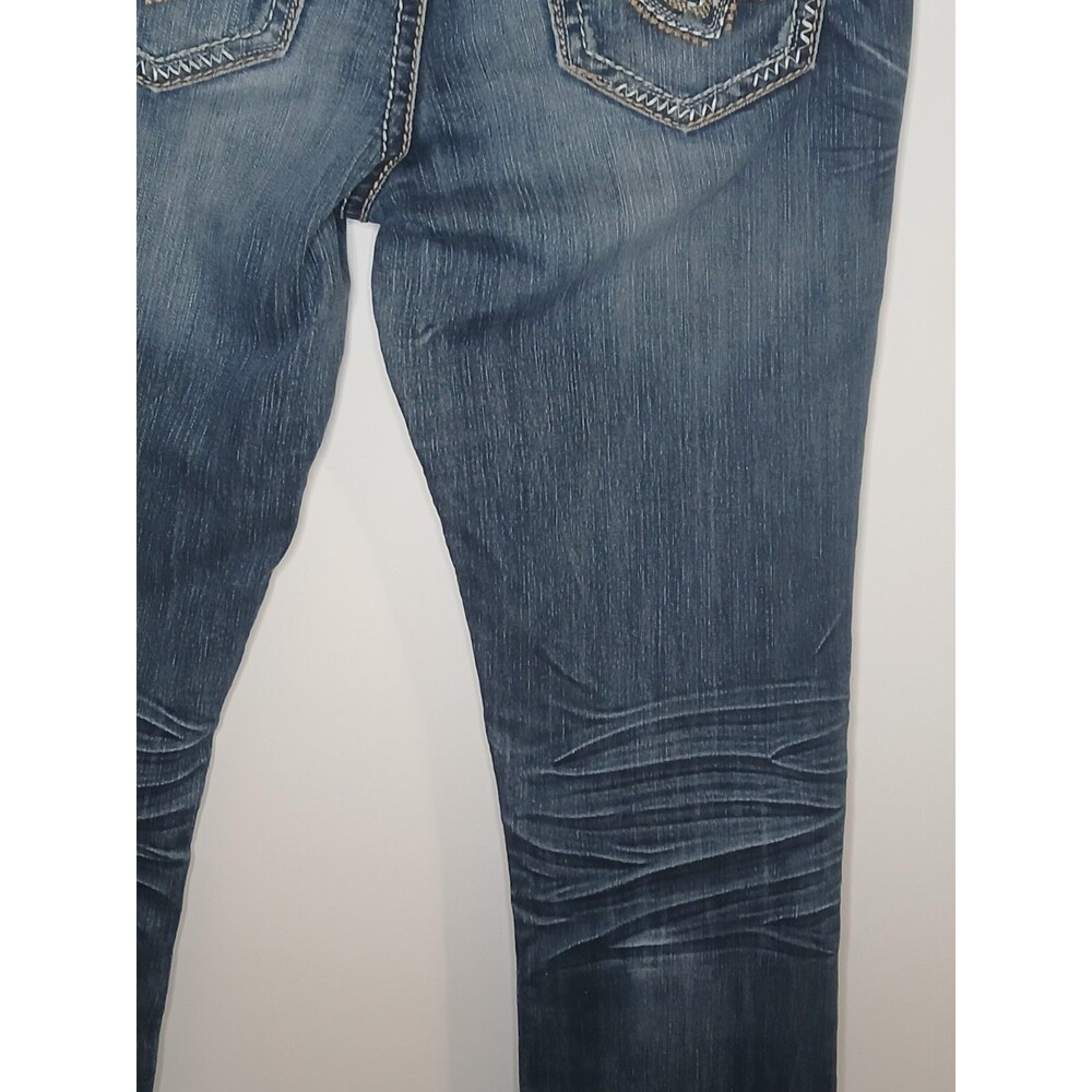 Hydraulic Gramercy Slim Boot Jeans Women’s 5/6 Low Rise Embroidered Pockets Y2K - Picture 5 of 16